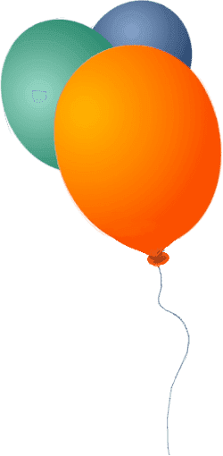 3 ballons pour la fête
