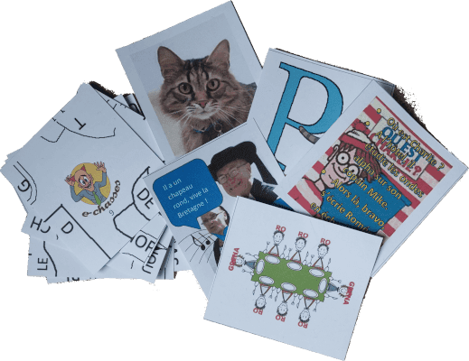 Exemples de cartes énigmes de la soirée jeux