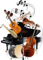 Plusieurs instruments de musique