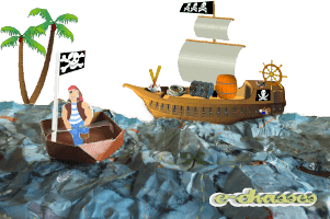 Bateaux utilisés dans le jeu pirate